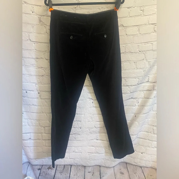 Women’s Ann Taylor Black Velvet Formal Dress Slacks Size 6 - Picture 9 of 10